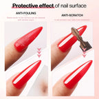 Morovan Gel Base Top Coat-Soak Off Gel Nail Polish ideal for beginners offers long-lasting UV glossy shine Perfect for home use Lootquake LLC