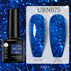 URSUGAR 7.5ml Solid Color Gel Polsih Classic Matte Glossy DIY Nail Art Trendy Reflective Glitter Nail Gel UV LED Soak Off Lootquake LLC