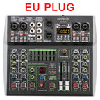 99 DSP Effects Mixing Console Podcast Mini 4/6 Channels Sound Audio Mixer Individual 48V Bluetooth USB PC Play Record AM-AX4/6 Lootquake LLC