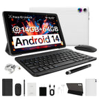 A7L 10.1 Inch Android14 Tablet 14GB RAM 64GB ROM Octa-Core Processor HD IPS WiFi Protective Case Pen Keyboard Mouse Headphone PC Lootquake LLC