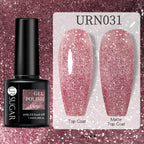 URSUGAR 7.5ml Solid Color Gel Polsih Classic Matte Glossy DIY Nail Art Trendy Reflective Glitter Nail Gel UV LED Soak Off Lootquake LLC