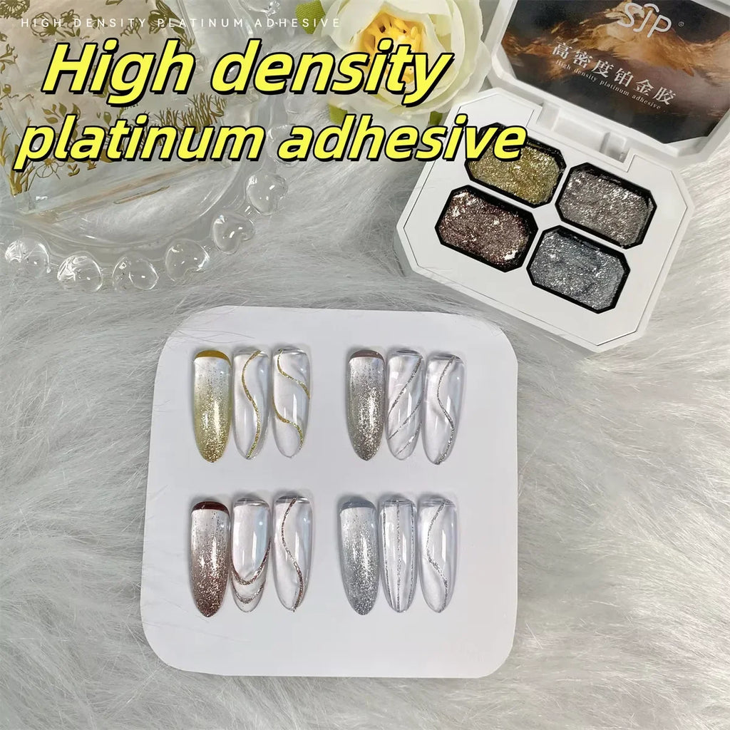 4 Colors Solid Nail Polish Palette Peelable UV/LED Polish Lacquer Salon Gel Nail Art Varnish Thanksgiving Gifts Lootquake LLC