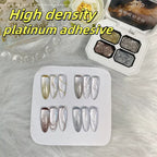 4 Colors Solid Nail Polish Palette Peelable UV/LED Polish Lacquer Salon Gel Nail Art Varnish Thanksgiving Gifts Lootquake LLC
