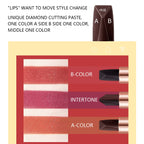 Ocheal Satin-Like Color-Holding Tri-Color Lipstick  Waterproof Long Lasting Liquid Lipstick Tint Moisturizing Tear Off Lip Stain Lootquake LLC