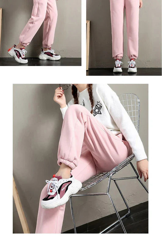 Cozy Luxe Harem Sweatpants with Drawstring THRIXINE