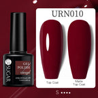 URSUGAR 7.5ml Solid Color Gel Polsih Classic Matte Glossy DIY Nail Art Trendy Reflective Glitter Nail Gel UV LED Soak Off Lootquake LLC