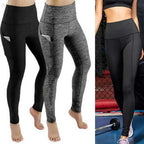 High Waist Elastic Workout Leggings Tummy Control THRIXINE
