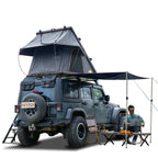 Adventurer Plus Rooftop Tent Hardshell with Side Awning, Air Conditioner Outlet with Bracket, Replaceable Rain Flies