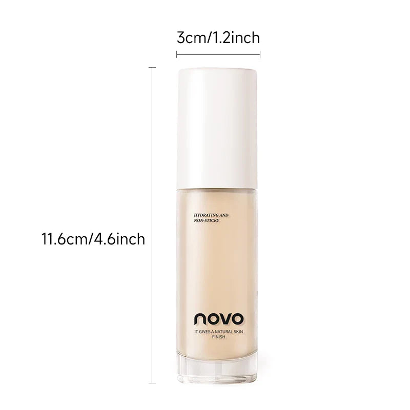 Hyaluronate Liquid Foundation,Long-Lasting Concealer Bb Cream,Vitamin E Nourishing,Water-Resistan,Buildabl,Improves Uneven Skin Lootquake LLC
