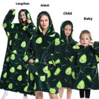 Lazy Blanket Hoodie Family Party Gift Pi-Mart