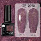 URSUGAR 7.5ml Solid Color Gel Polsih Classic Matte Glossy DIY Nail Art Trendy Reflective Glitter Nail Gel UV LED Soak Off Lootquake LLC