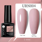 URSUGAR 7.5ml Solid Color Gel Polsih Classic Matte Glossy DIY Nail Art Trendy Reflective Glitter Nail Gel UV LED Soak Off Lootquake LLC