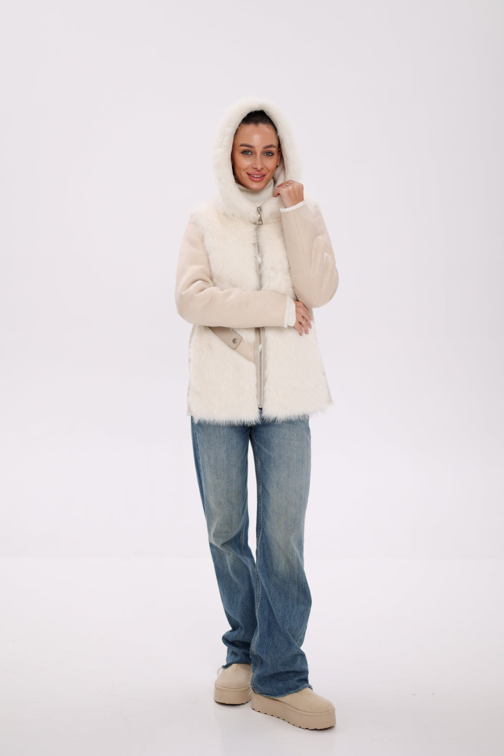 ⇆ Reversible Hooded Wool Blend Jacket - SJB-DIAMOND ELITES