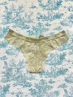 Green Lace Bow Panty - Luxurious Cotton Lingerie | Femstylo