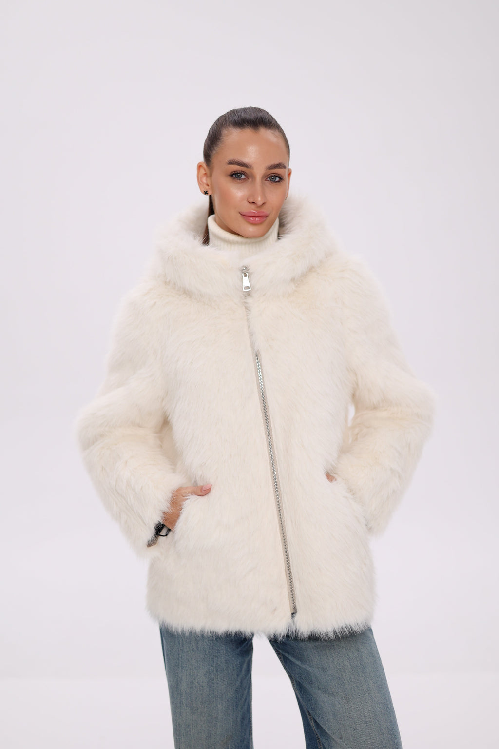 ⇆ Reversible Hooded Wool Blend Jacket - SJB-DIAMOND ELITES