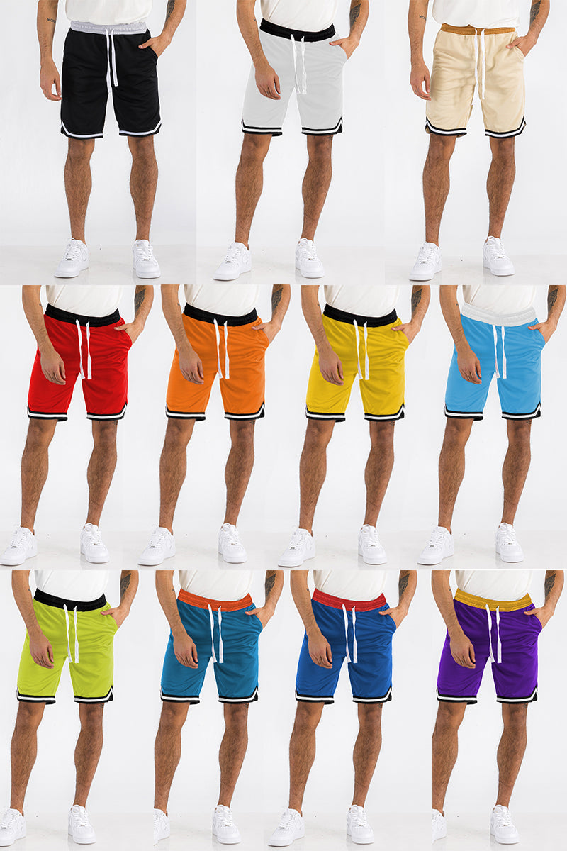 Mens Striped Basketball Active Jordan Shorts - SJB-DIAMOND ELITES