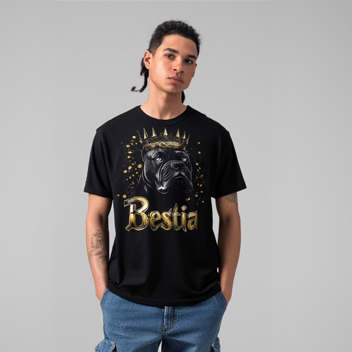 Cane Corso T-shirt Black V4 Bestia Dog Gear