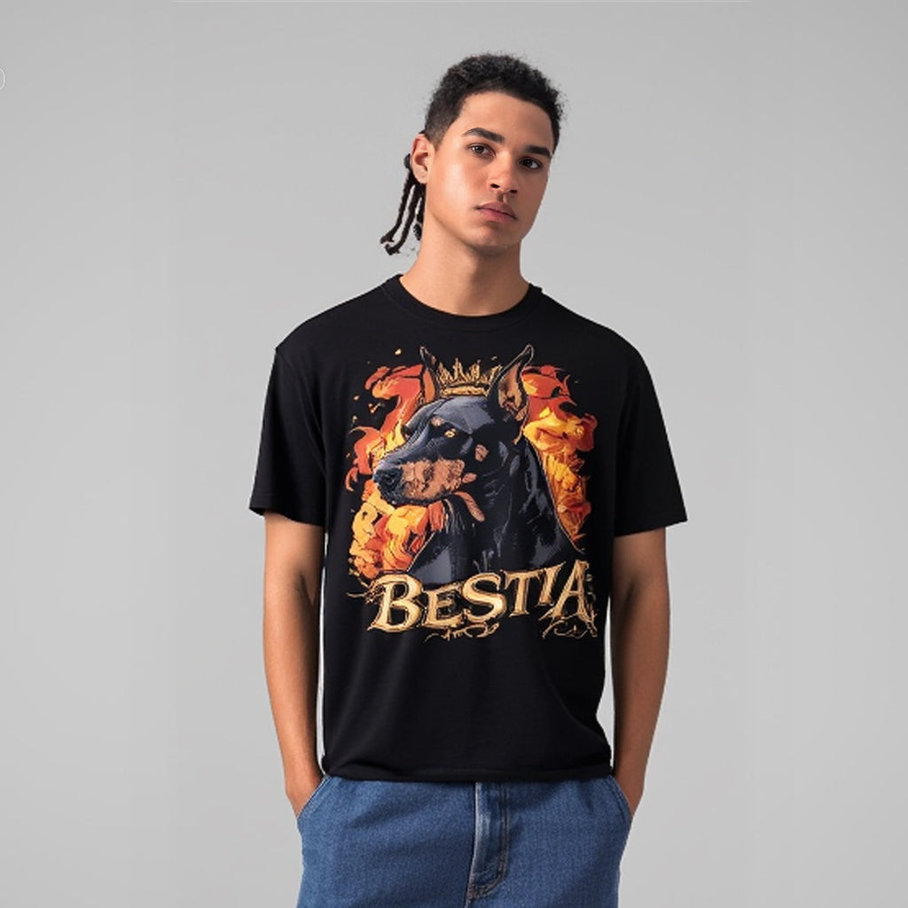 Dobermann T-shirt Black Bestia Dog Gear