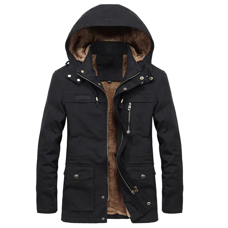 Men's Winter Fleece Thick Windbreaker Jacket Pi-Mart