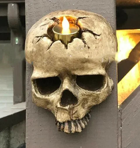 Skull Wall Candle Holder Decoration Pi-Mart