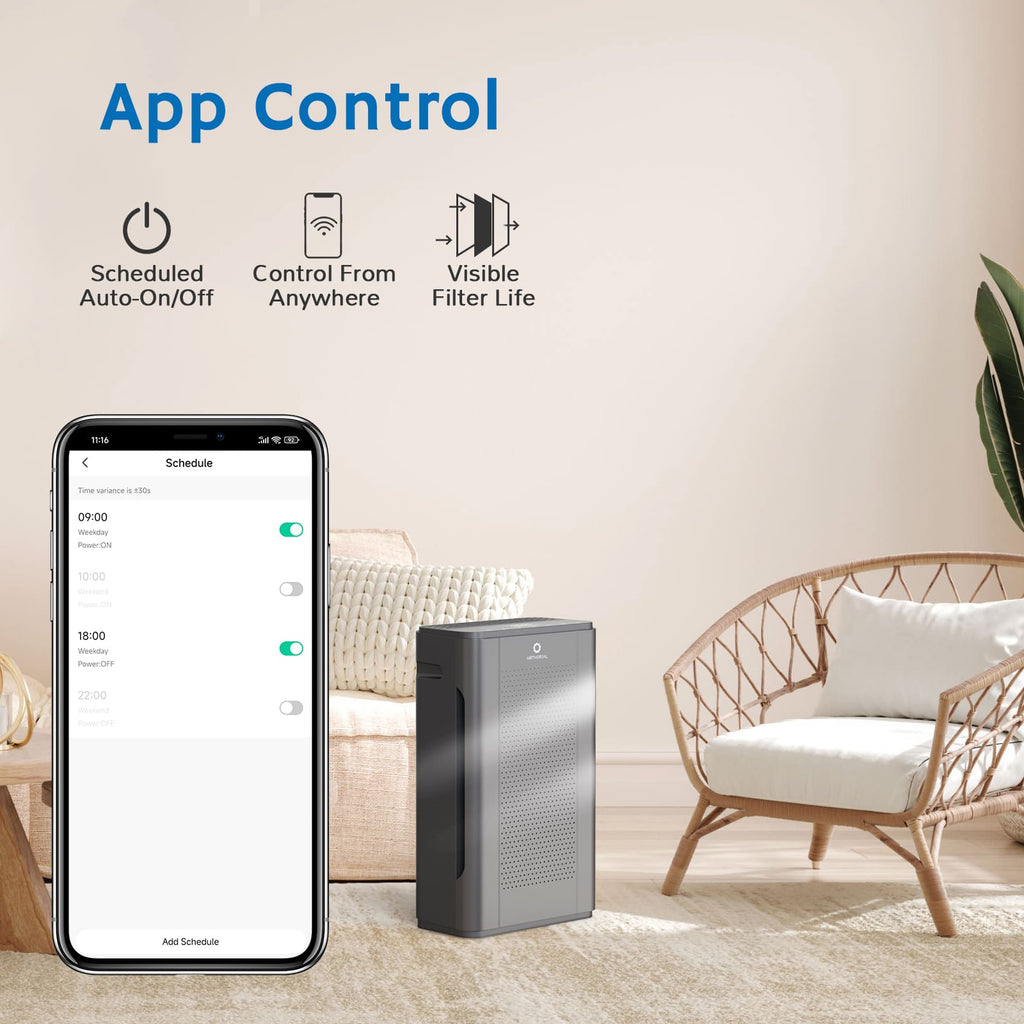 Pure Morning APH320 Smart WiFi Air Purifier Airthereal