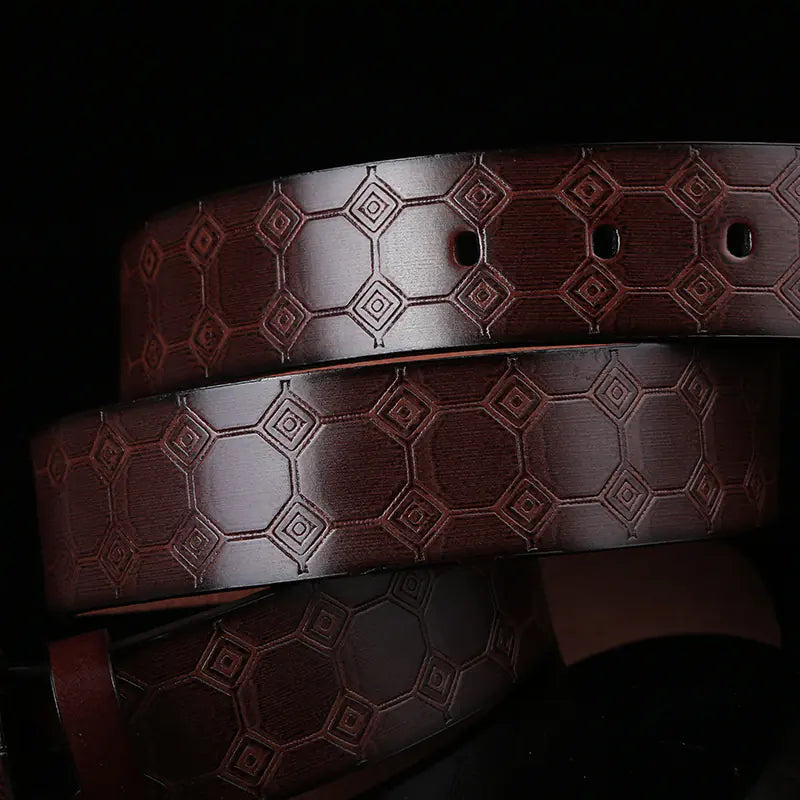 New Men's Faux Leather Belt Pi-Mart