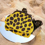 ARNOLDI VENOM Hand-beaded Clutch Bag In Black & Yellow