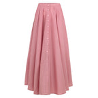 ARUM Pleated Maxi Skirt in Blush Pink Purplish Diva