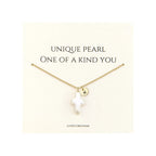 Pearl Cross Necklace for Women Gold Initial K Necklaces 14K Gold Plated Cute Dainty Baroque Pearl Cross Pendant Necklace Jewelry Gift