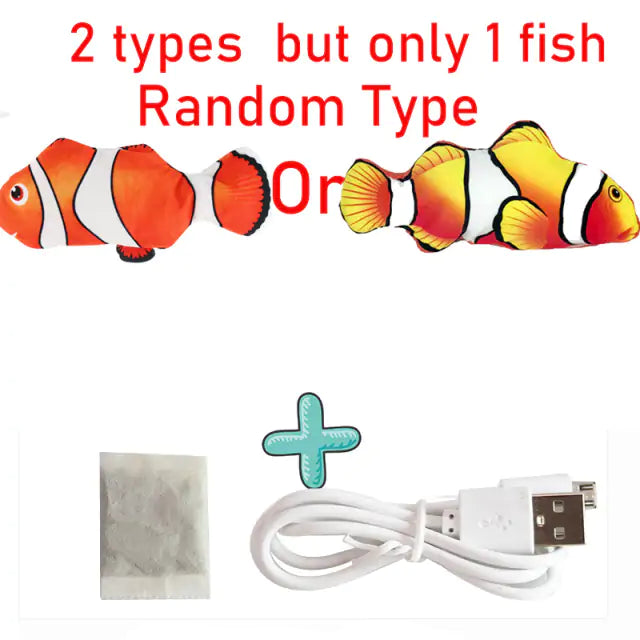 Cats USB Charger Interactive Toy Fish Pi-Mart