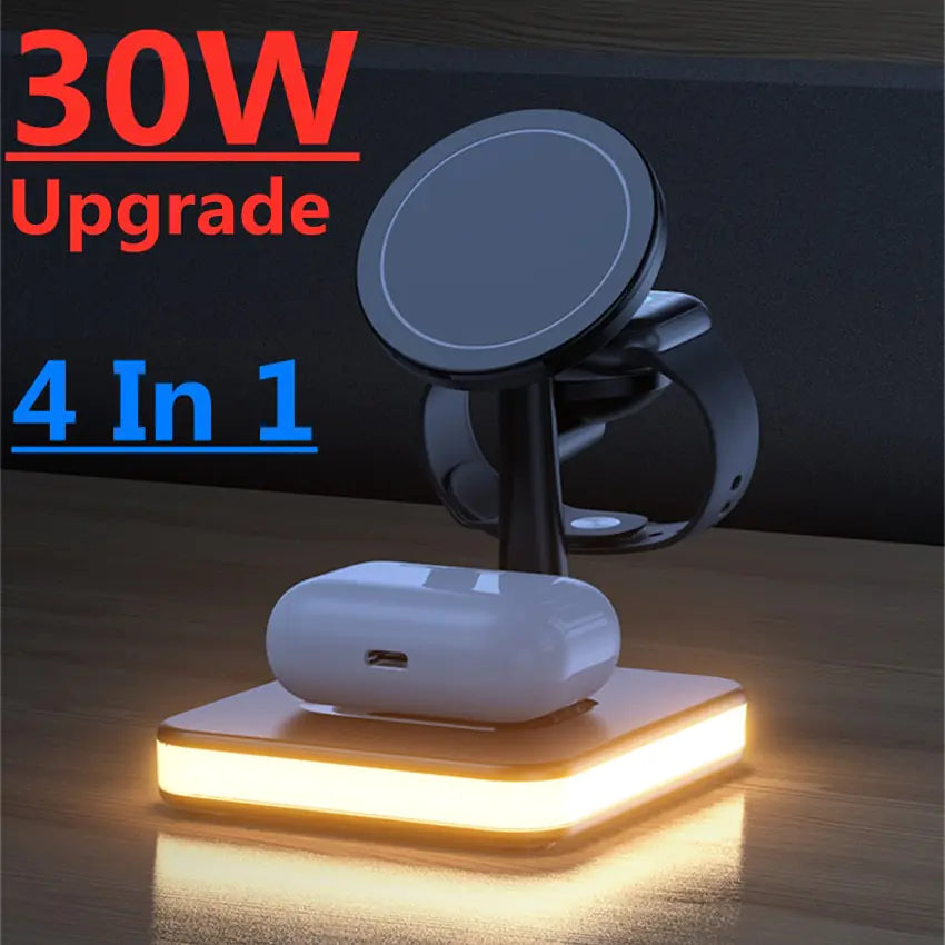 3 In 1 Magnetic Wireless Charger Stand Pi-Mart
