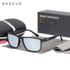 BARCUR Sports Polarized Sunglasses for Men Lightweight TR90 Square Fishing & Travel Eyewear UV400 Protection Men Accessory Stevvex