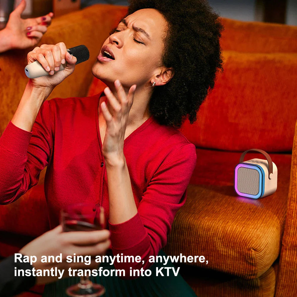 Professional Singing Bluetooth $peaker ColumnSpeaker High-end Ktv Karaoke Microphone Bluetooth Audio Wireless Mic Lootquake LLC