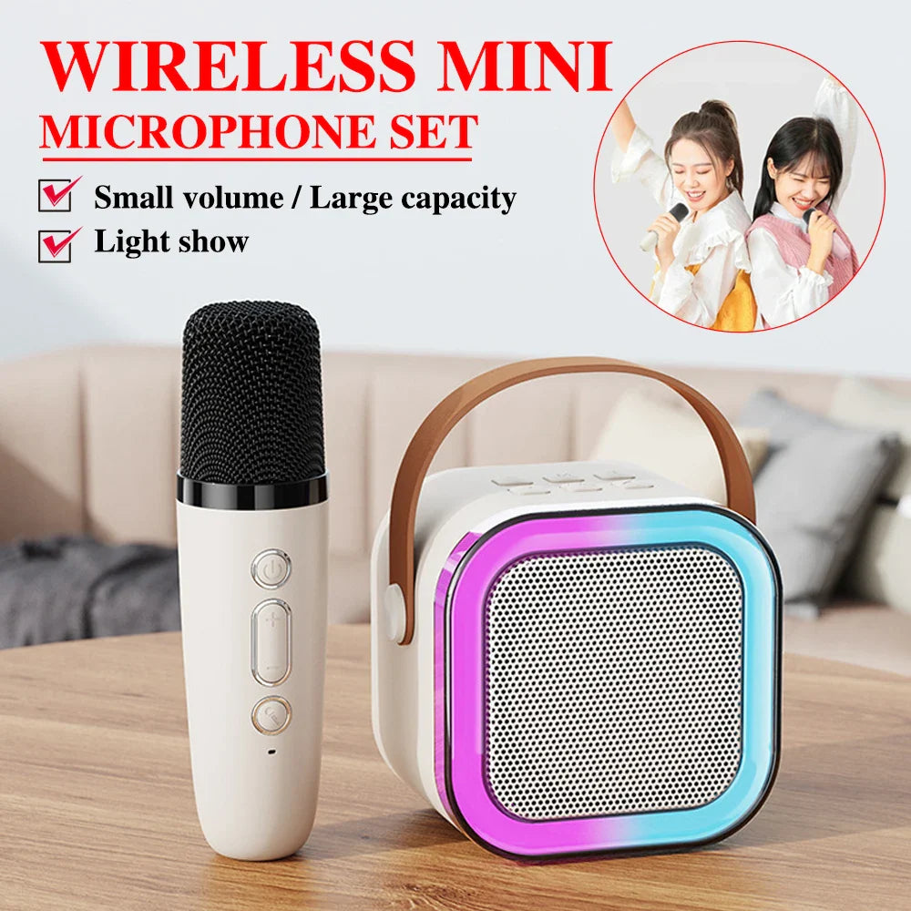 Professional Singing Bluetooth $peaker ColumnSpeaker High-end Ktv Karaoke Microphone Bluetooth Audio Wireless Mic Lootquake LLC