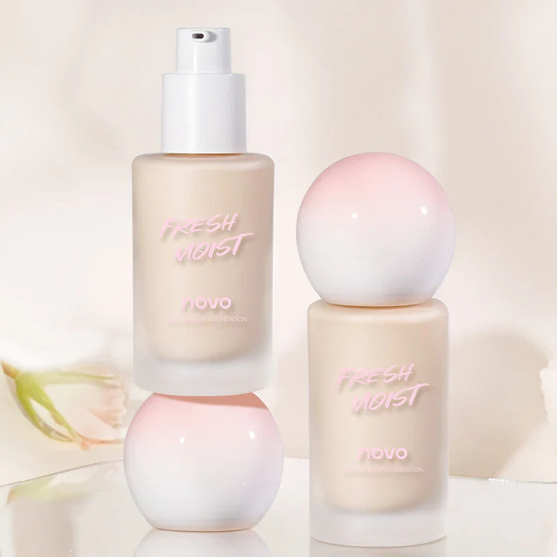 2-color Liquid Foundation BB Cream - Matte Cream, Long-lasting 24-hour Coverage Waterproof, Sodium Hyaluronate and Vitamin E Lootquake LLC