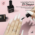 Morovan Gel Base Top Coat-Soak Off Gel Nail Polish ideal for beginners offers long-lasting UV glossy shine Perfect for home use Lootquake LLC
