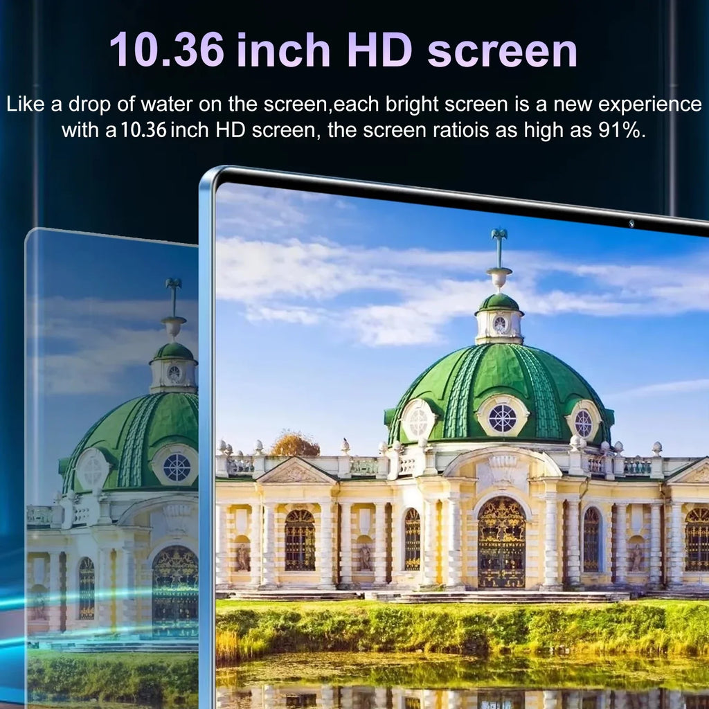 2025 5G New 10.36Inch Tablet Android 16GB RAM 1TB ROM Android 13.0 12000mAh Battery 16MP 32MP 10 Core Dual Sim Network Bluetooth Lootquake LLC