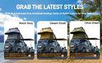 Adventurer Plus Rooftop Tent Hardshell with Side Awning, Air Conditioner Outlet with Bracket, Replaceable Rain Flies