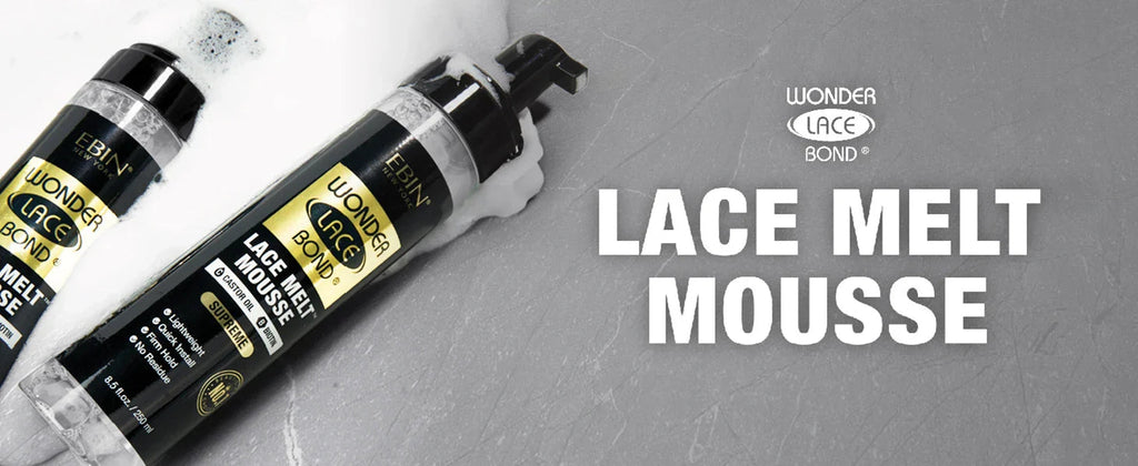 Ebin New York Wonder Lace Bond Lace Melt Mousse Supreme 8.5oz/ 250ml - Maximum Hold, Ideal for Seamless Lace Melts Lootquake LLC