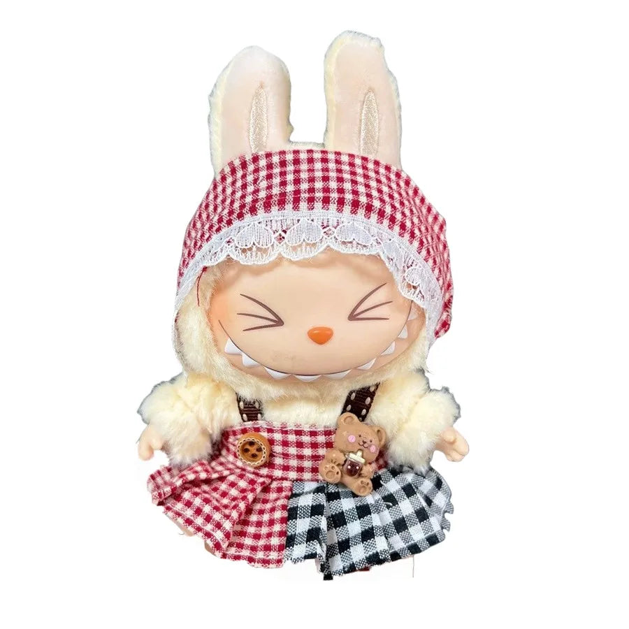Labubu 17cm Fashion Doll Cute Plush Doll Clothes Set for Boys with Clothing And Accessories Suitable for Fashion Plush Dolls Lootquake LLC