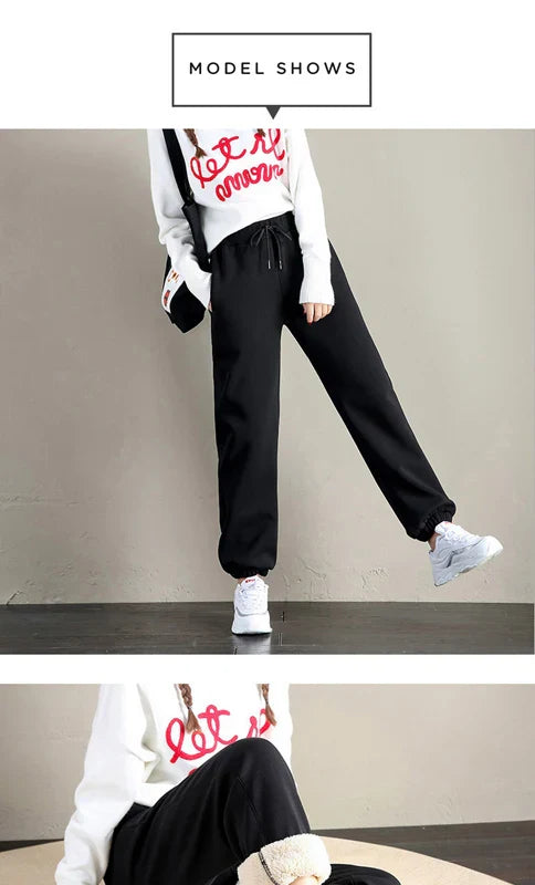 Cozy Luxe Harem Sweatpants with Drawstring THRIXINE