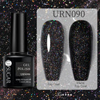 URSUGAR 7.5ml Solid Color Gel Polsih Classic Matte Glossy DIY Nail Art Trendy Reflective Glitter Nail Gel UV LED Soak Off Lootquake LLC