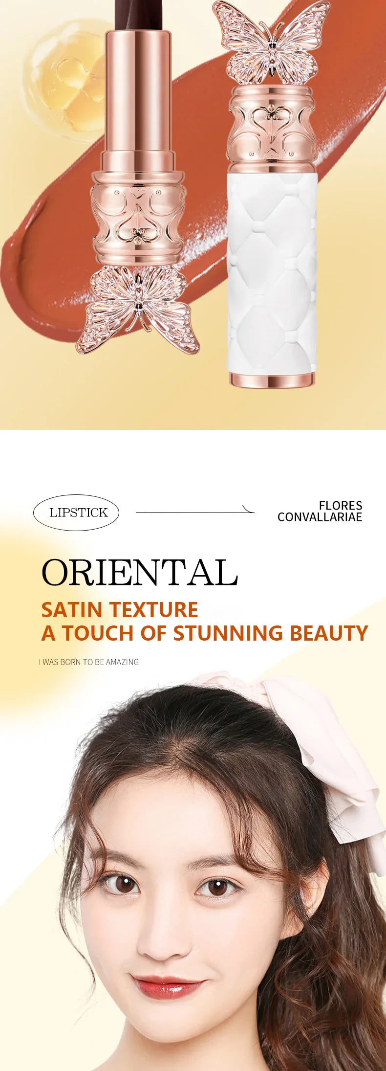 Ocheal Satin-Like Color-Holding Tri-Color Lipstick  Waterproof Long Lasting Liquid Lipstick Tint Moisturizing Tear Off Lip Stain Lootquake LLC
