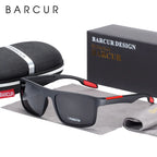 BARCURTR90 Ultralight Polarized Sunglasses for Men Vintage Square Eyewear with UV400 Protection for Summer Stevvex