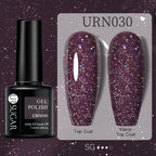 URSUGAR 7.5ml Solid Color Gel Polsih Classic Matte Glossy DIY Nail Art Trendy Reflective Glitter Nail Gel UV LED Soak Off Lootquake LLC