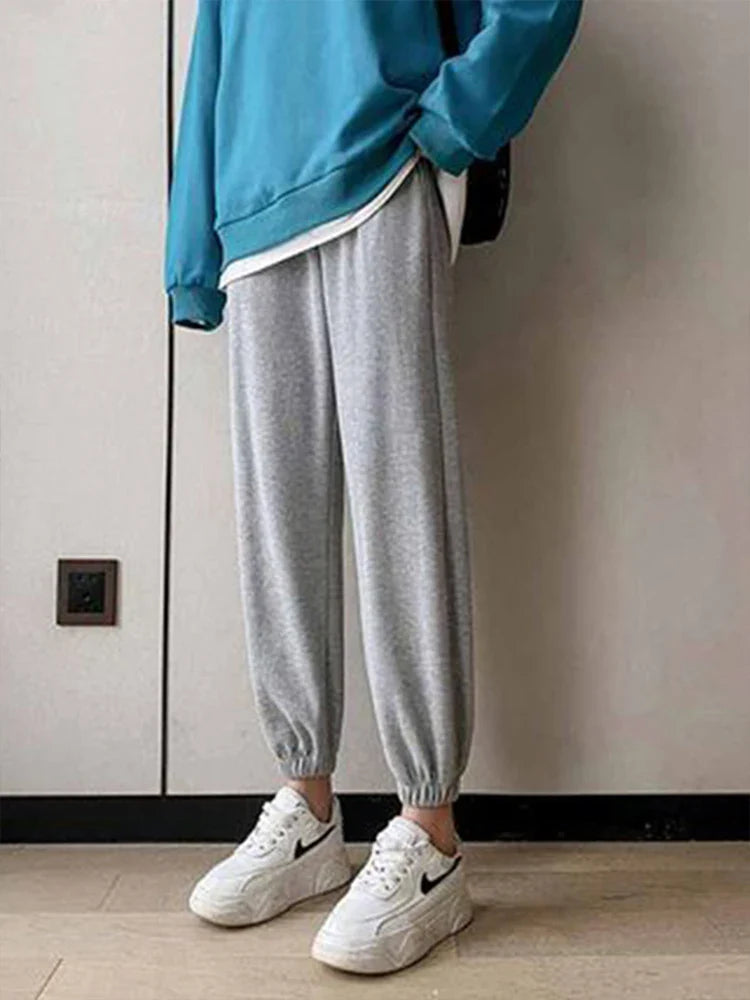 Cozy Luxe Harem Sweatpants with Drawstring THRIXINE