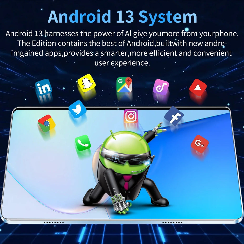 2025 Global Version 10.36 Inch Android 13.0 Tablet Android 16GB Ram 1TB Rom 16MP 32MP 12000mAh Network Bluetooth 5G WIFI Tablets Lootquake LLC