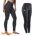 High Waist Elastic Workout Leggings Tummy Control THRIXINE