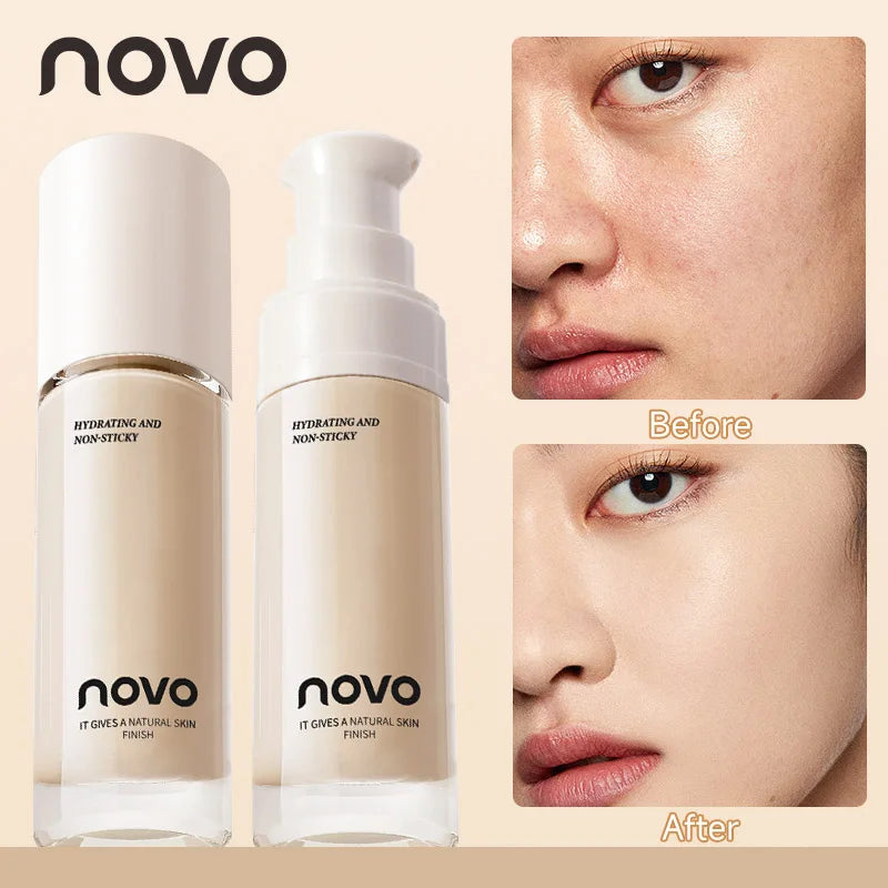 Hyaluronate Liquid Foundation,Long-Lasting Concealer Bb Cream,Vitamin E Nourishing,Water-Resistan,Buildabl,Improves Uneven Skin Lootquake LLC