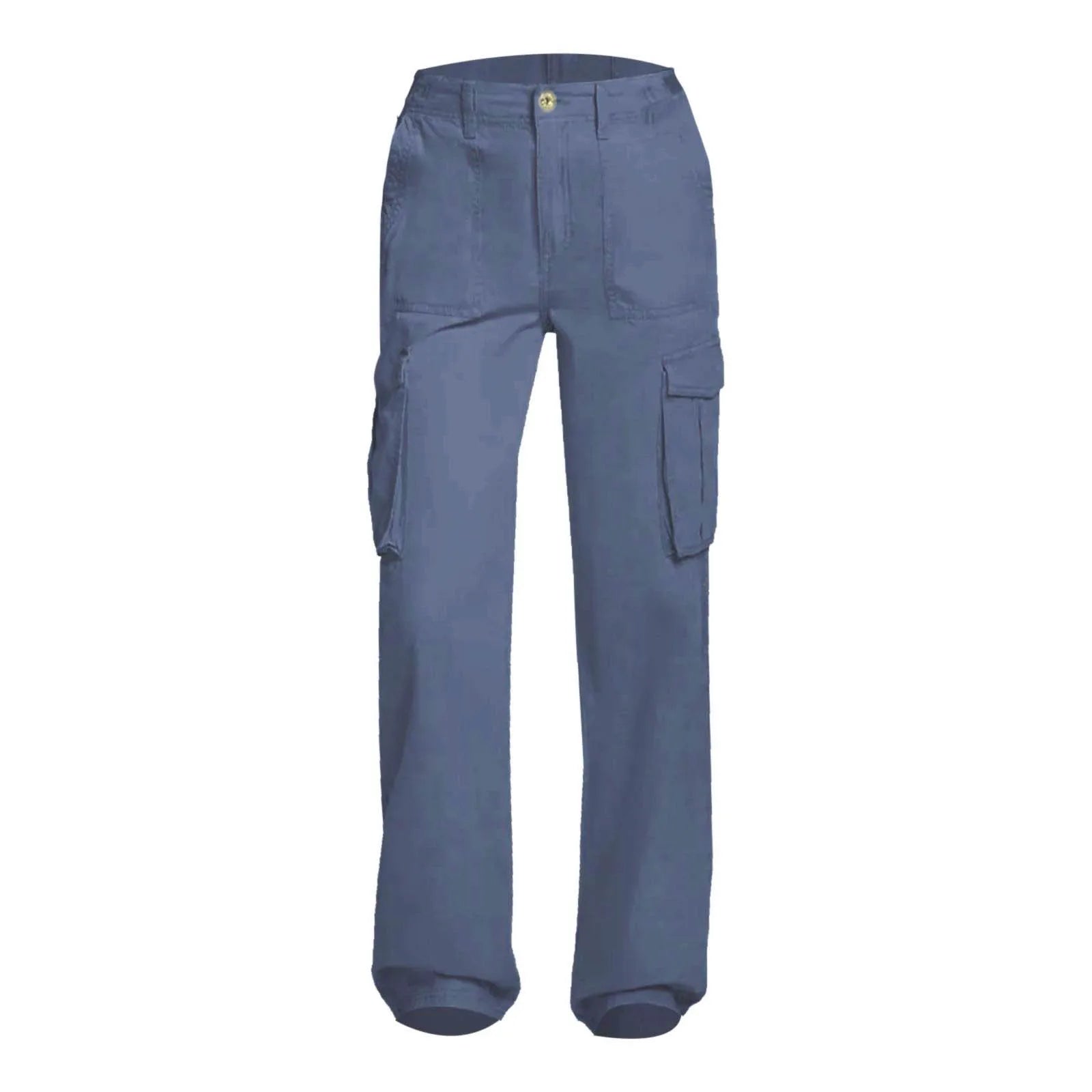 Adjustable Cargo Pants Women Straight Fit Baggy Wide Leg High Waist Pants Pockets Retro Street Style Casual Trousers - SJB-DIAMOND ELITES